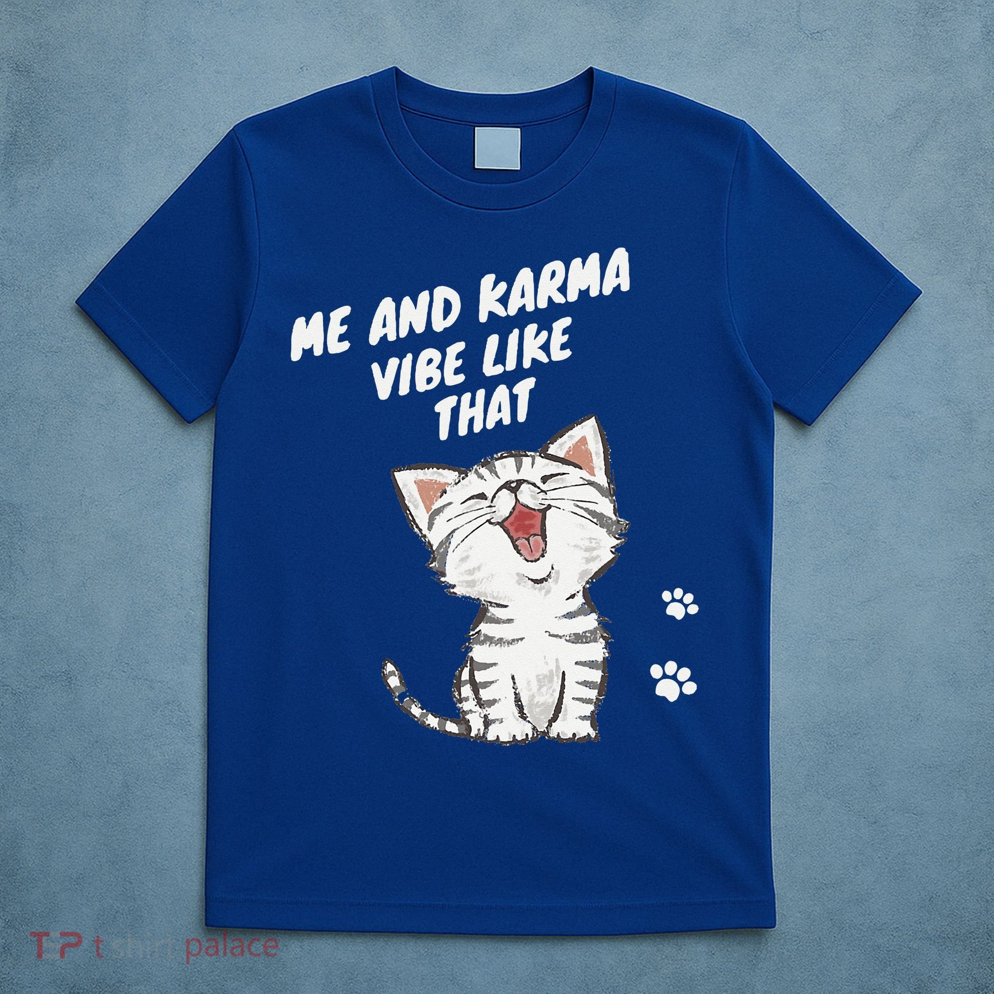 Me And Karma Vibe Like That Funny Groovy Hippie Flower Retro T-Shirt