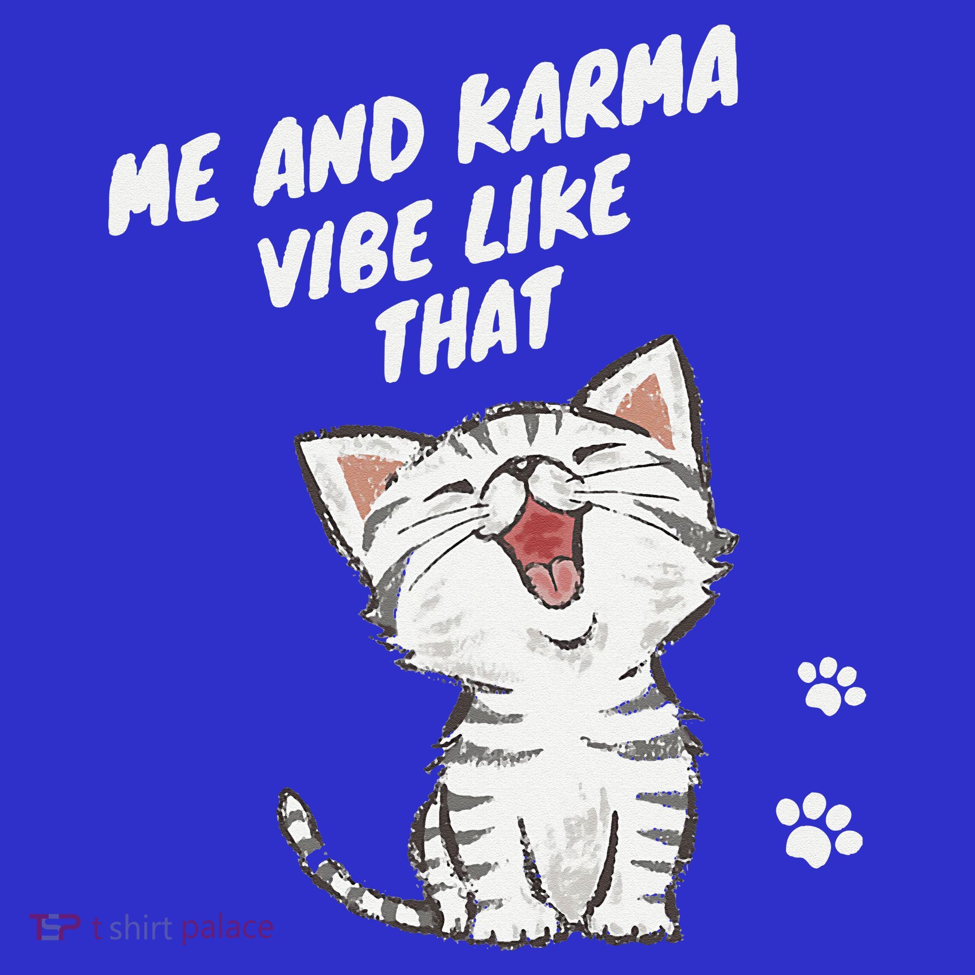 Me And Karma Vibe Like That Funny Groovy Hippie Flower Retro T-Shirt