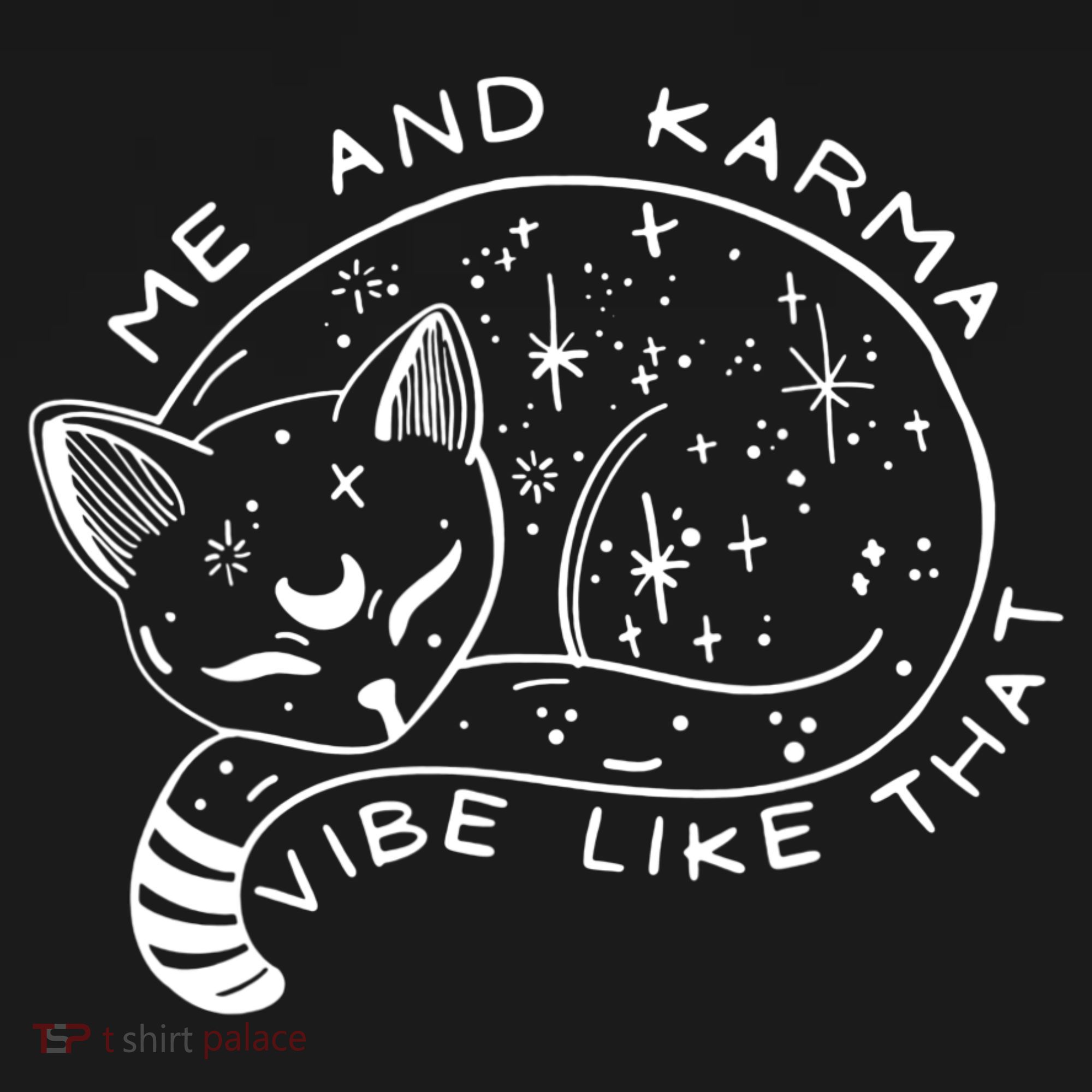 Me An Karma Vibe Like That Funny Lazy Cat Women's Hoodie