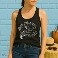 Me An Karma Vibe Like That Funny Lazy Cat Women's Tank Top thumb 2