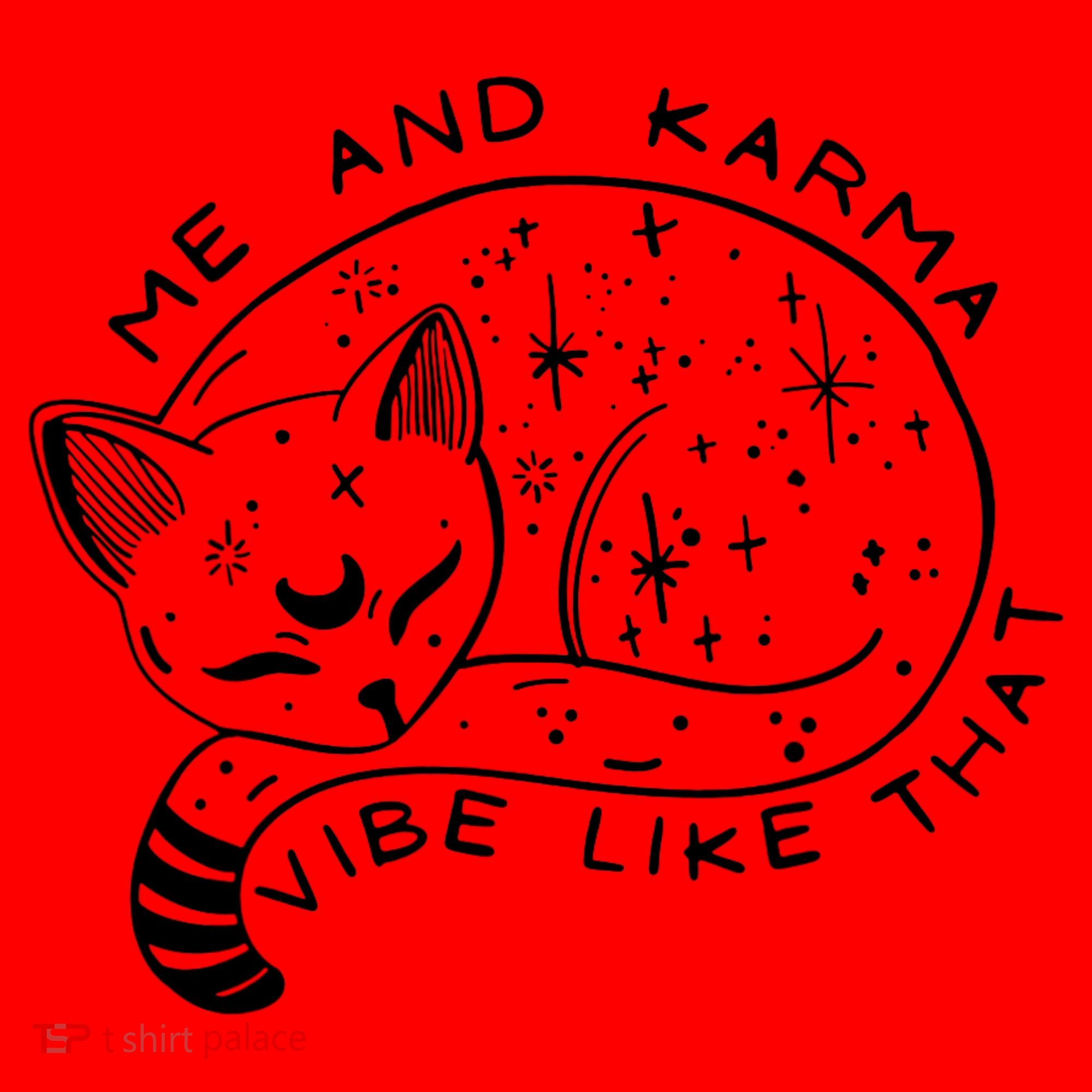 Me An Karma Vibe Like That Funny Lazy Cat Santa Hat