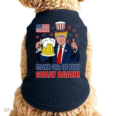 Make 4th Of July Great Again Doggie Tank
