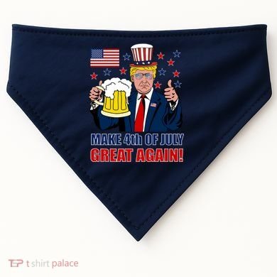 Make 4th Of July Great Again USA-Made Doggie Bandana