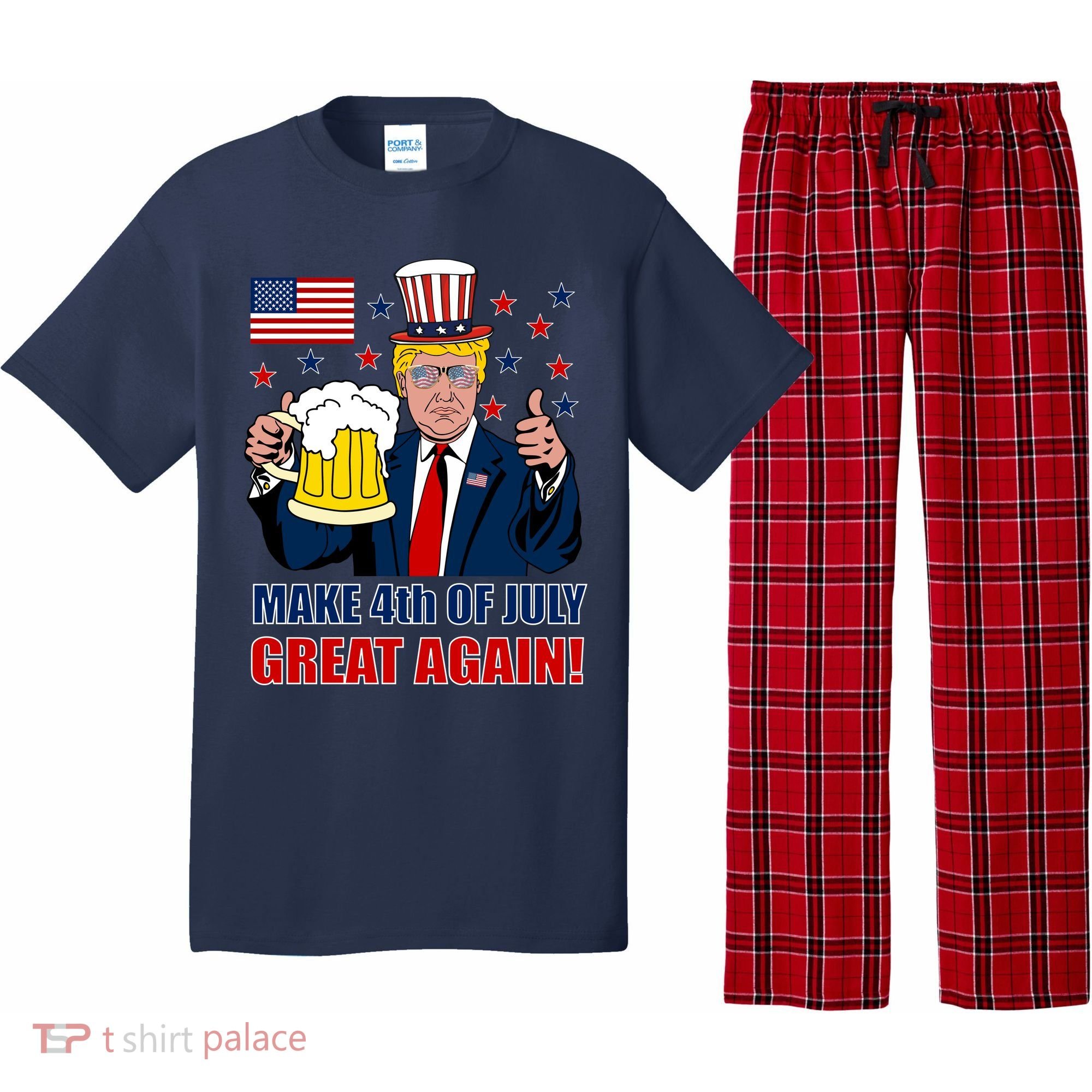 Make 4th Of July Great Again Pajama Set