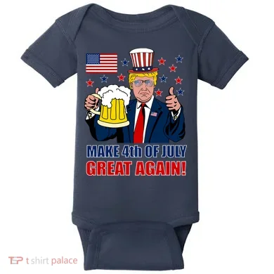 Make 4th Of July Great Again Baby Bodysuit
