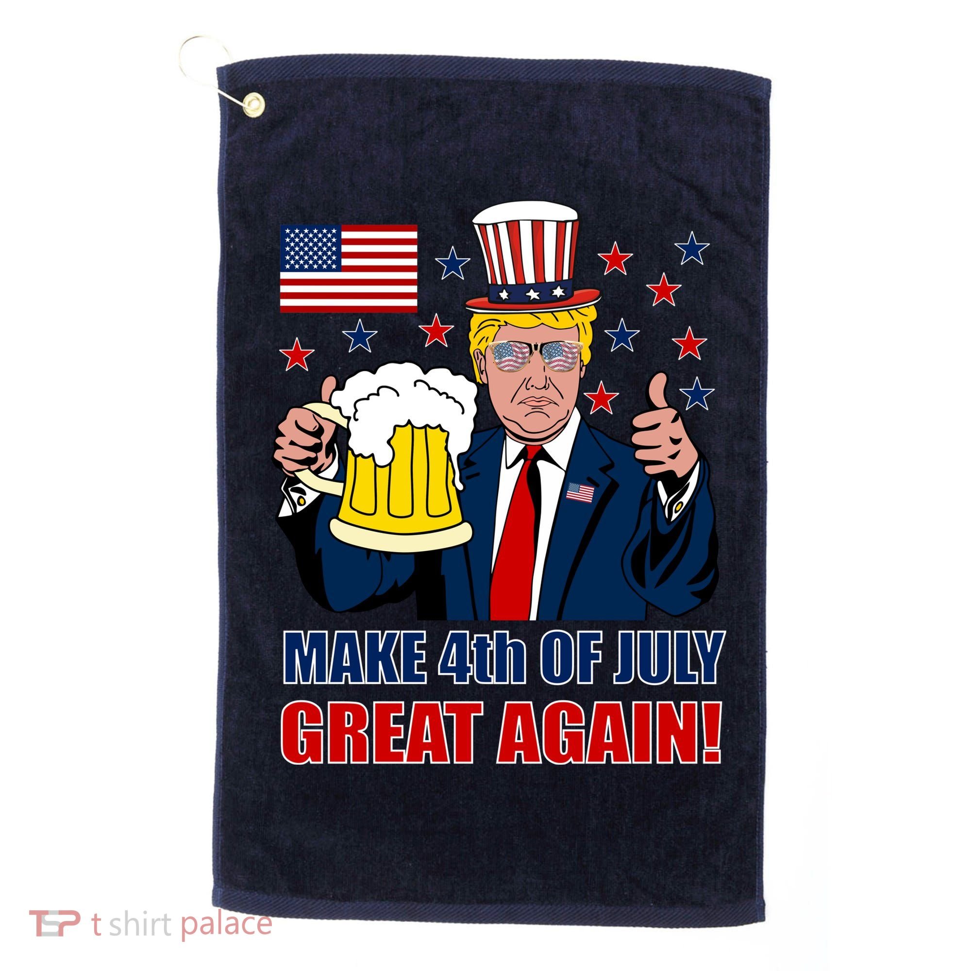 Make 4th Of July Great Again Golf Towel