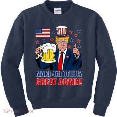 Make 4th Of July Great Again Kids Sweatshirt