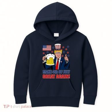 Make 4th Of July Great Again Kids Hoodie