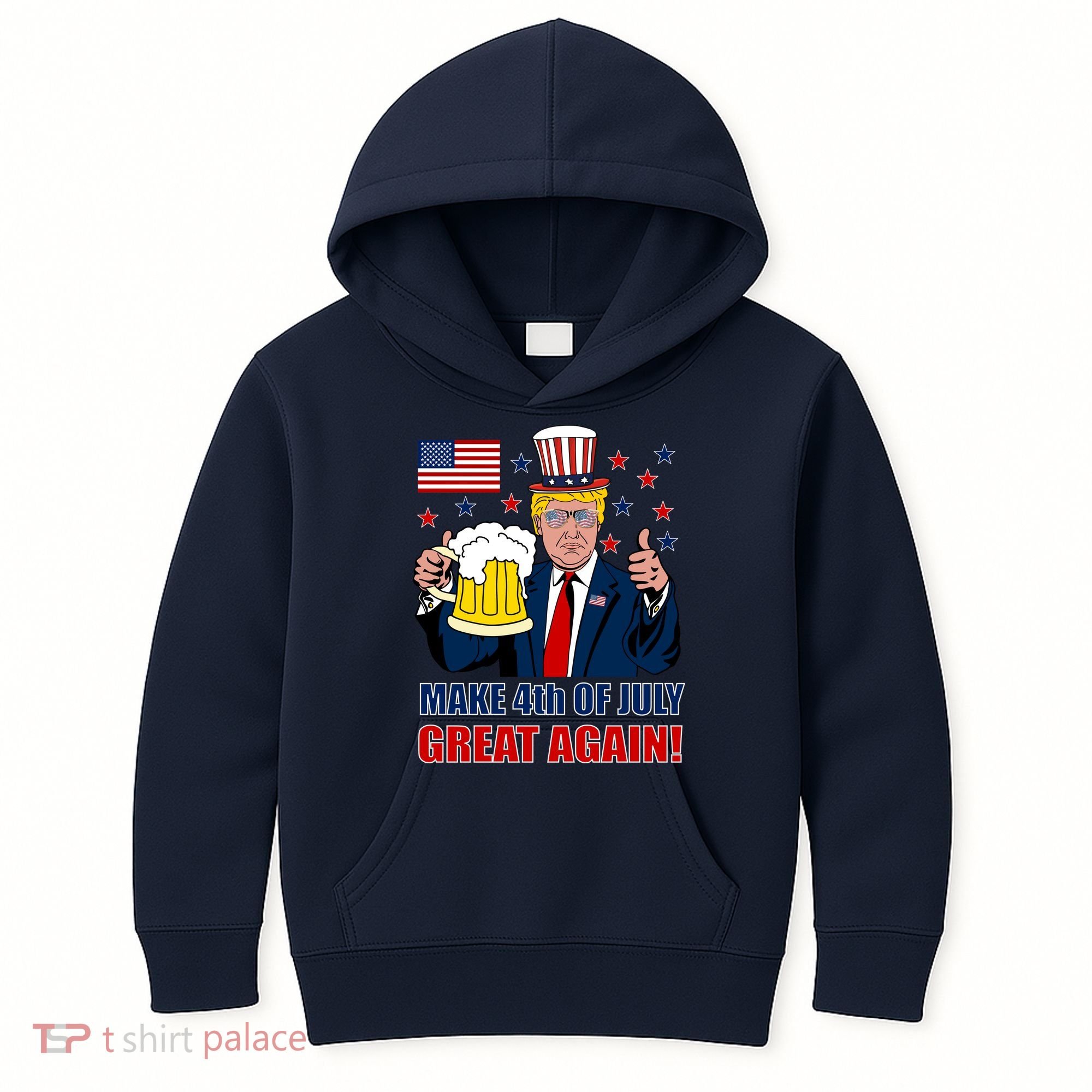 Make 4th Of July Great Again Kids Hoodie