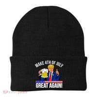 Make 4th of July Great Again! Donald Trump Beer USA Beanie thumb 0