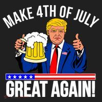 Make 4th of July Great Again! Donald Trump Beer USA Hat thumb 2