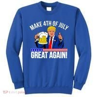 Make 4th of July Great Again! Donald Trump Beer USA Sweatshirt thumb 0
