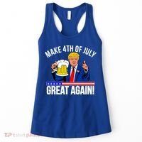 Make 4th of July Great Again! Donald Trump Beer USA Women's Tank Top thumb 0