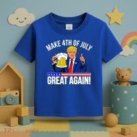 Make 4th of July Great Again! Donald Trump Beer USA Toddler T-Shirt thumb 3