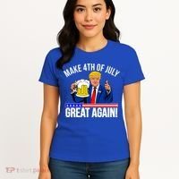 Make 4th of July Great Again! Donald Trump Beer USA Women's T-Shirt thumb 4