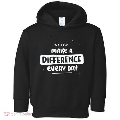 Make A Difference  Toddler Hoodie