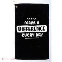 Make A Difference  Golf Towel thumb 0