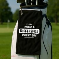 Make A Difference  Golf Towel thumb 2