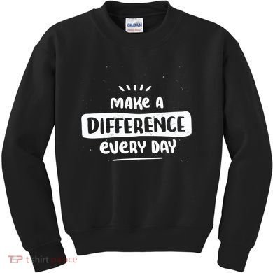 Make A Difference  Kids Sweatshirt
