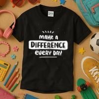 Make A Difference  Kids T-Shirt thumb 3