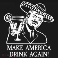 Make America Drink Again Donald Trump Cinco De Mayo Doggie Tank thumb 4