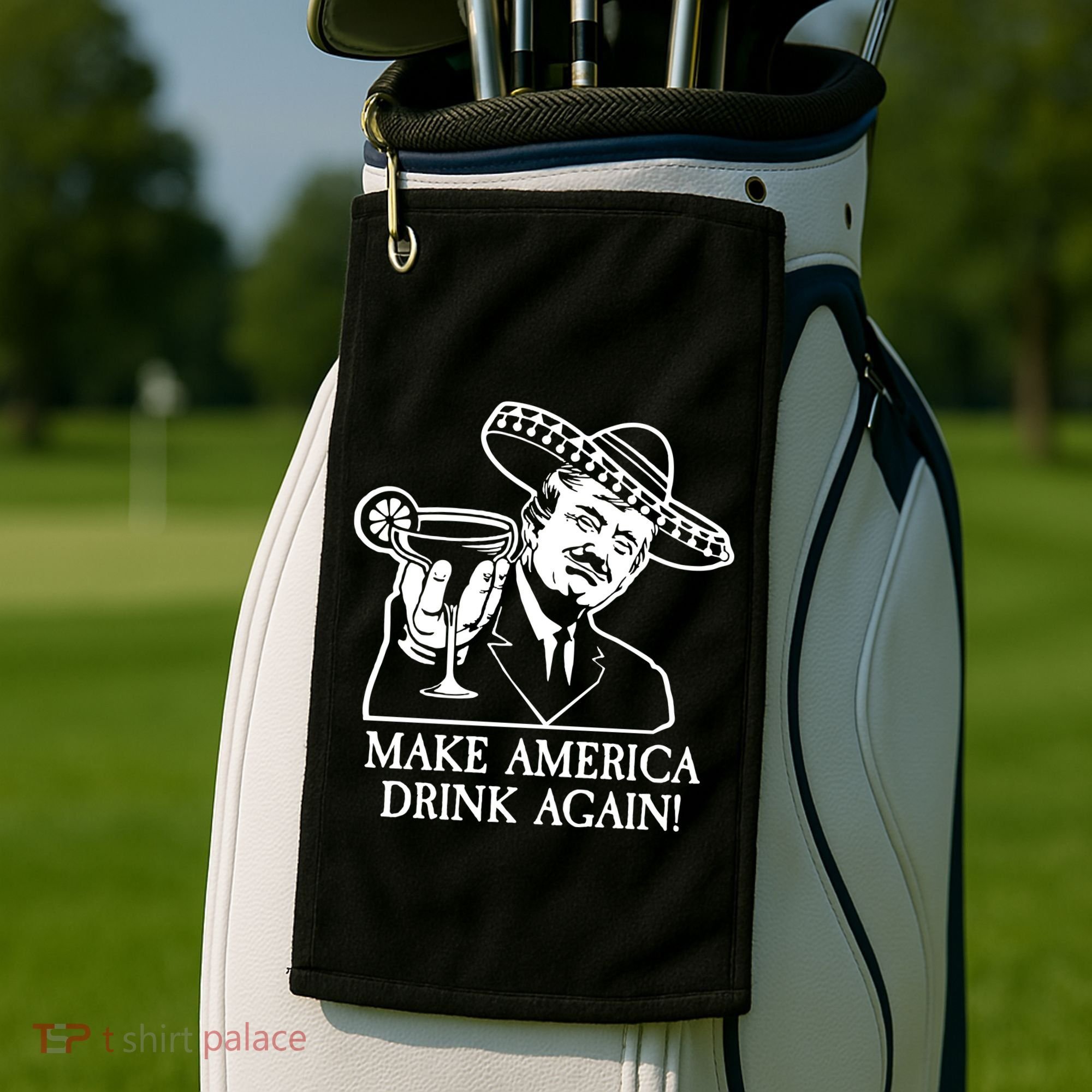 Make America Drink Again Donald Trump Cinco De Mayo Golf Towel