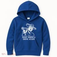 Make America Drink Again Donald Trump Cinco De Mayo Kids Hoodie thumb 0