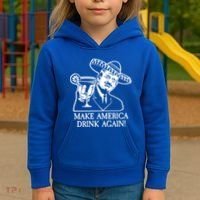 Make America Drink Again Donald Trump Cinco De Mayo Kids Hoodie thumb 3