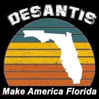 Make America Florida DeSantis 2024 Election Ornament thumb 1
