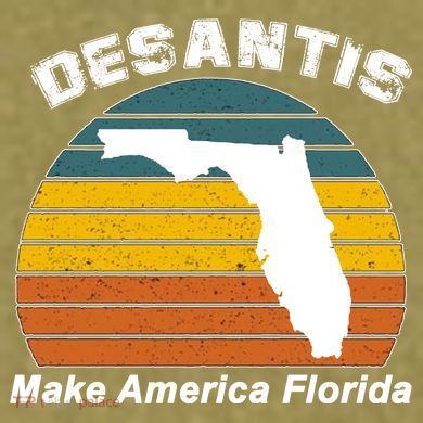 Make America Florida DeSantis 2024 Election Garment-Dyed Women's Muscle Tee