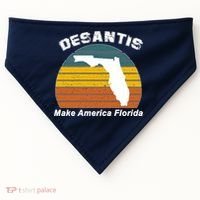 Make America Florida DeSantis 2024 Election USA-Made Doggie Bandana thumb 0
