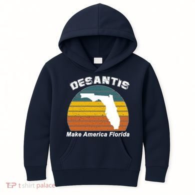 Make America Florida DeSantis 2024 Election Kids Hoodie