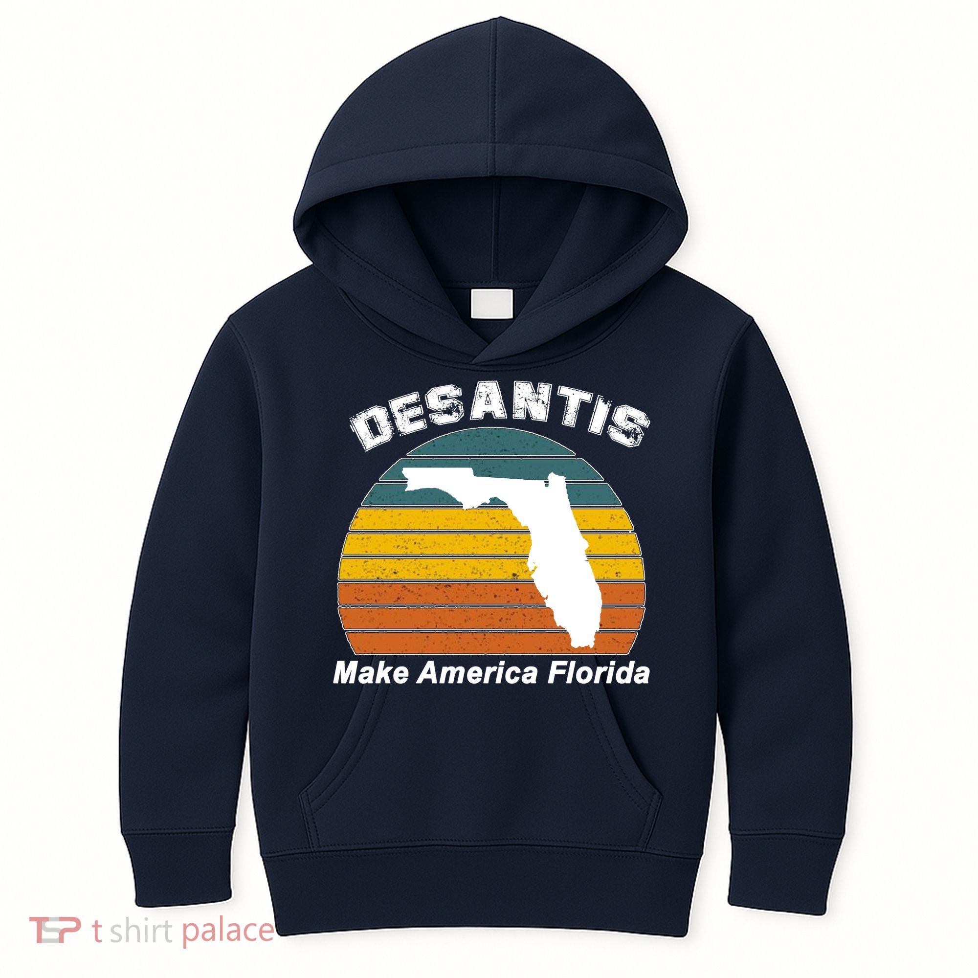 Make America Florida DeSantis 2024 Election Kids Hoodie