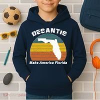 Make America Florida DeSantis 2024 Election Kids Hoodie thumb 2