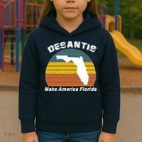 Make America Florida DeSantis 2024 Election Kids Hoodie thumb 3