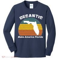 Make America Florida DeSantis 2024 Election Kids Long Sleeve Shirt thumb 0