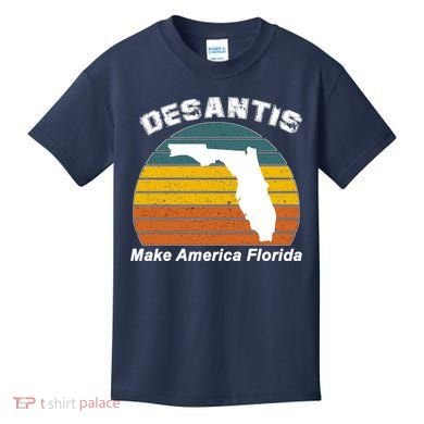 Make America Florida DeSantis 2024 Election Kids T-Shirt