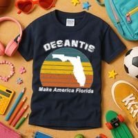 Make America Florida DeSantis 2024 Election Kids T-Shirt thumb 3