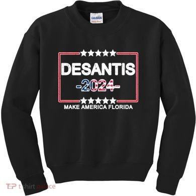 Make America Florida DeSantis 2024 Vintage Kids Sweatshirt
