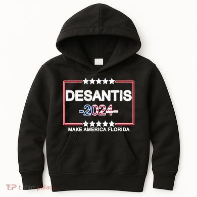 Make America Florida DeSantis 2024 Vintage Kids Hoodie