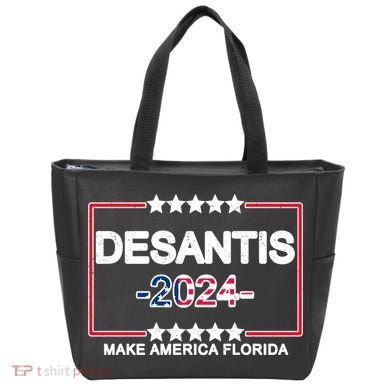 Make America Florida DeSantis 2024 Vintage Tote Bag