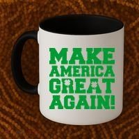 Make America Great Again! Donald Trump St. Patrick's Day Clover Shamrocks Coffee Mug thumb 2