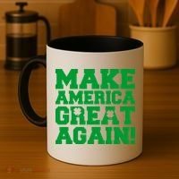 Make America Great Again! Donald Trump St. Patrick's Day Clover Shamrocks Coffee Mug thumb 4