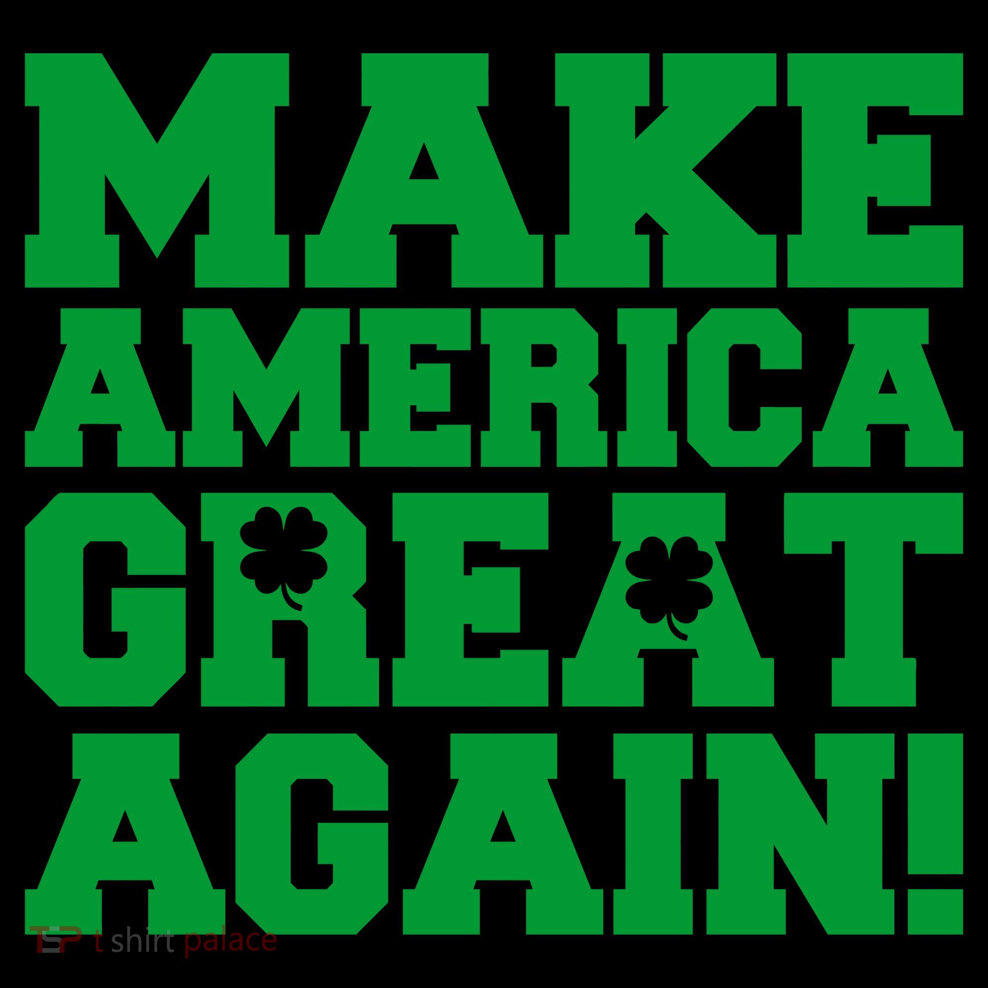 Make America Great Again! Donald Trump St. Patrick's Day Clover Shamrocks Coffee Mug