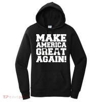 Make America Great Again! Donald Trump St. Patrick's Day Clover Shamrocks Women's Hoodie thumb 0