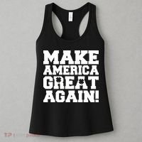 Make America Great Again! Donald Trump St. Patrick's Day Clover Shamrocks Women's Tank Top thumb 3