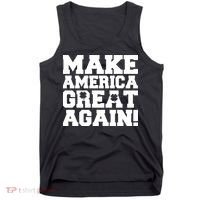 Make America Great Again! Donald Trump St. Patrick's Day Clover Shamrocks Tank Top thumb 0