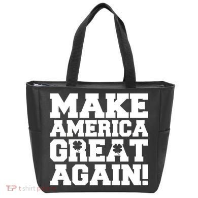 Make America Great Again! Donald Trump St. Patrick's Day Clover Shamrocks Tote Bag