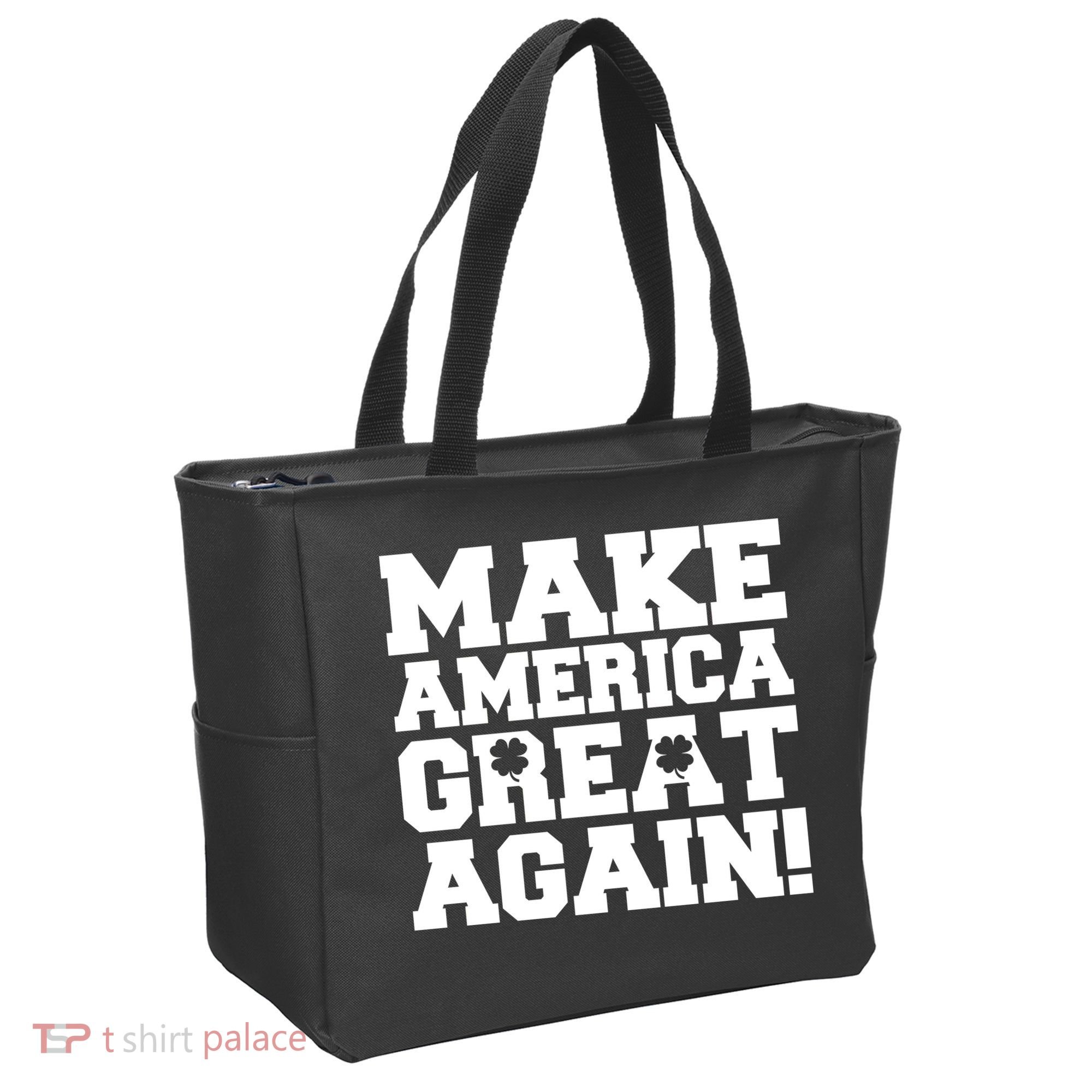 Make America Great Again! Donald Trump St. Patrick's Day Clover Shamrocks Tote Bag