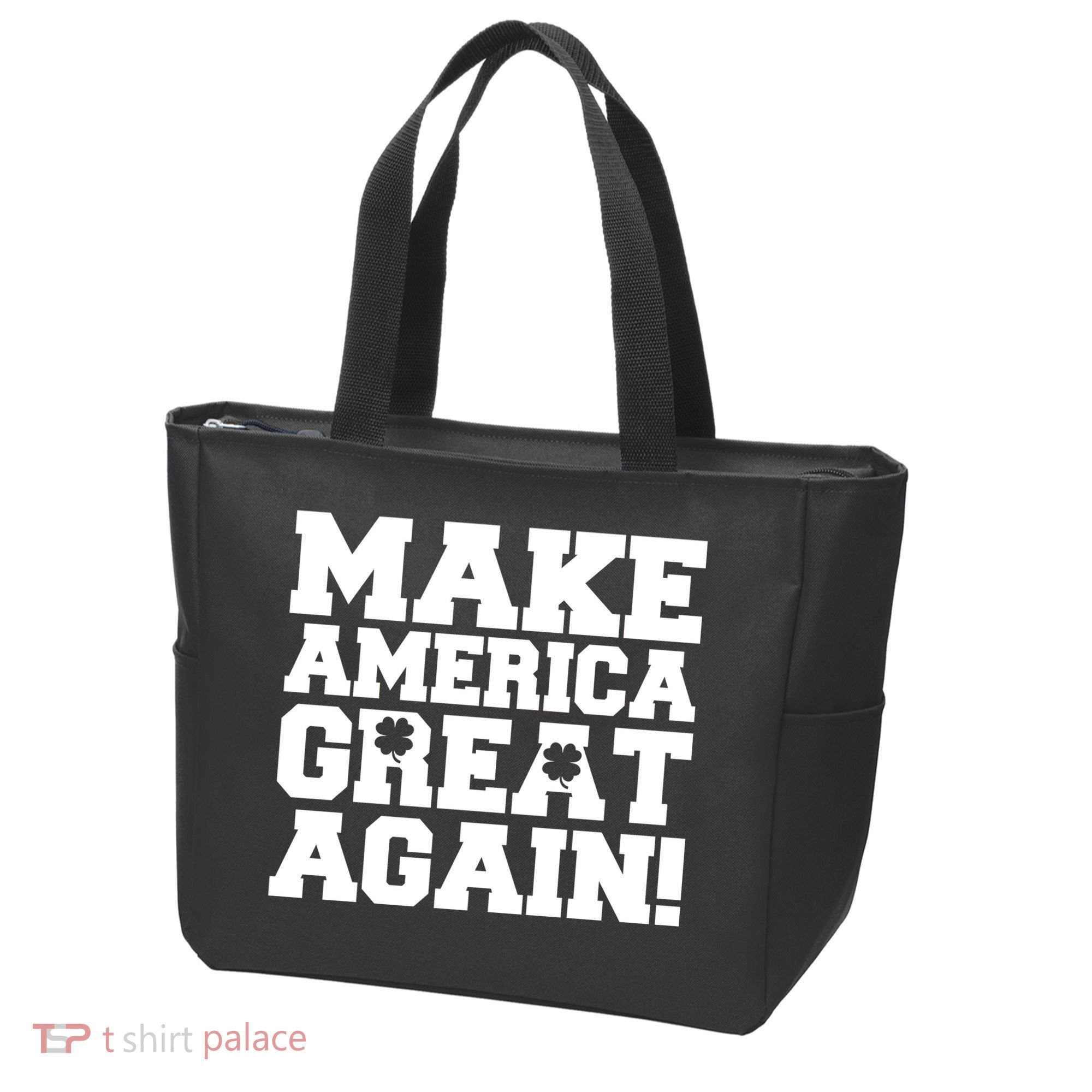 Make America Great Again! Donald Trump St. Patrick's Day Clover Shamrocks Tote Bag